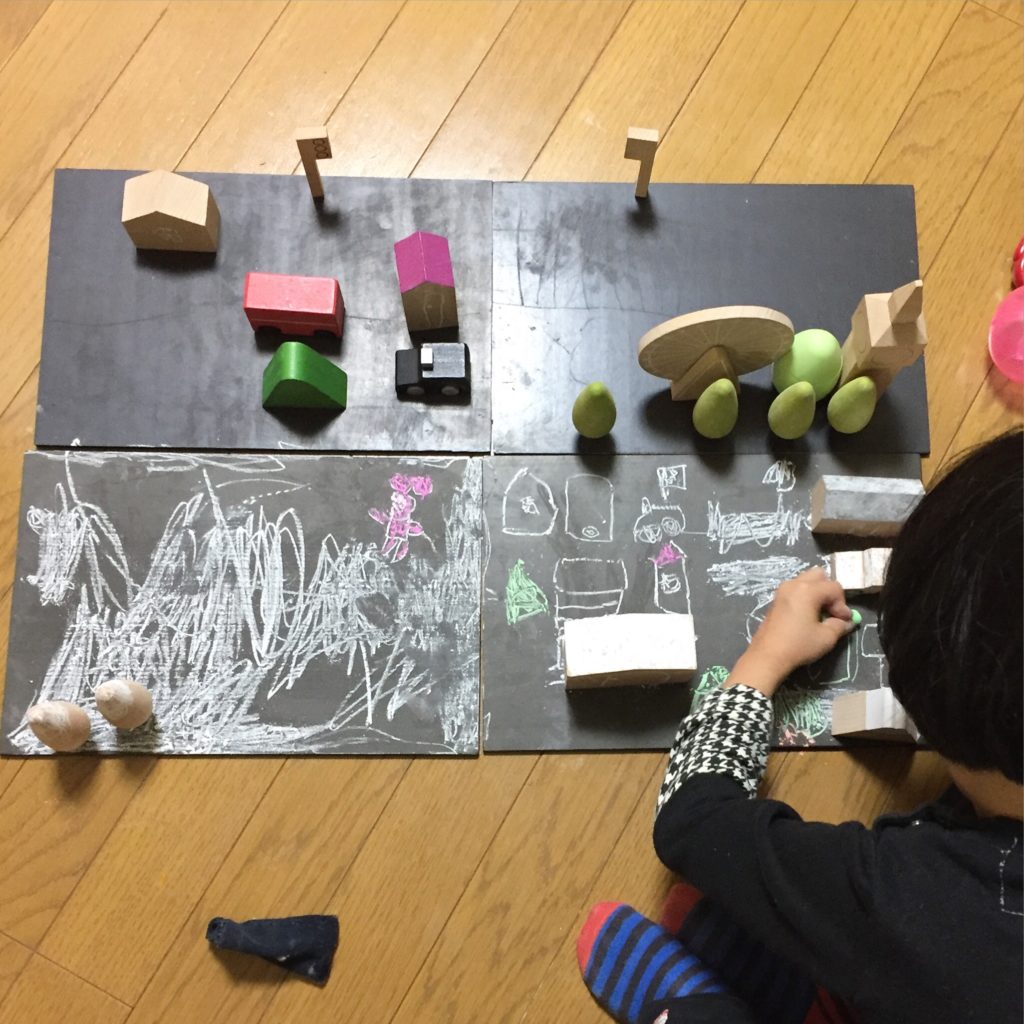 街を作れる木のおもちゃ