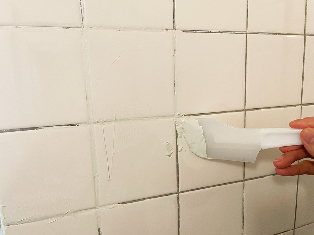 タイルの目地を白くしたい
