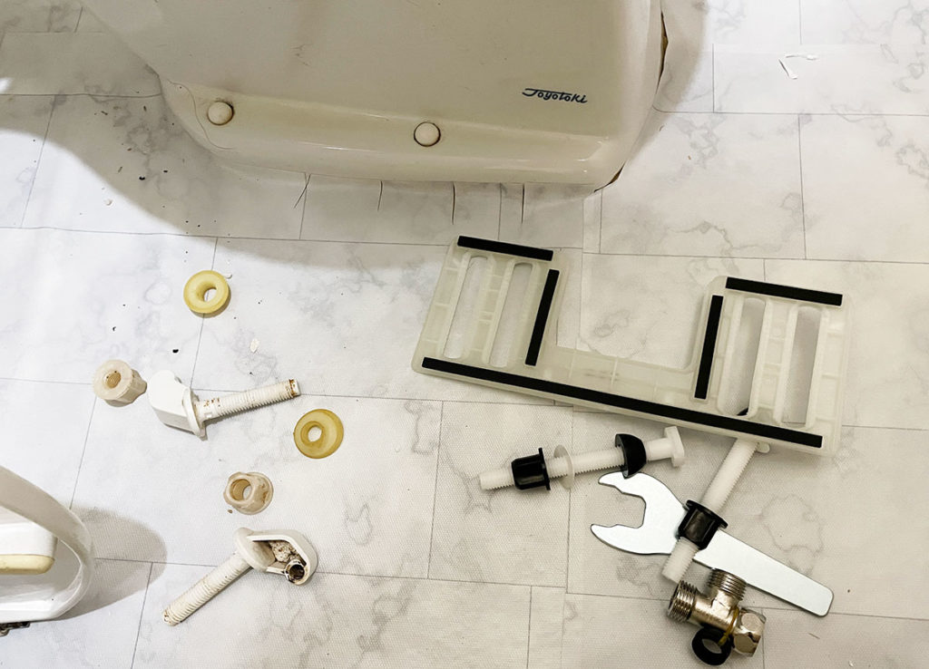 ウォシュレットを自分で取り付けました