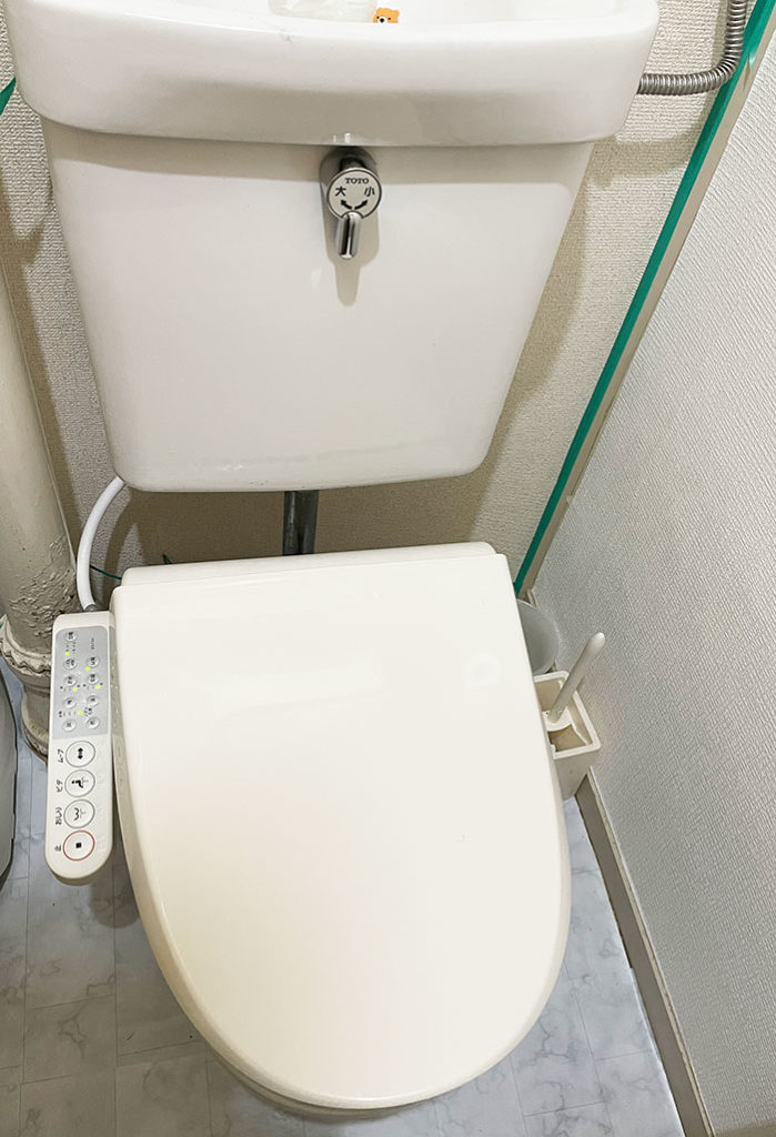 ウォシュレットの取り付け　完成です！