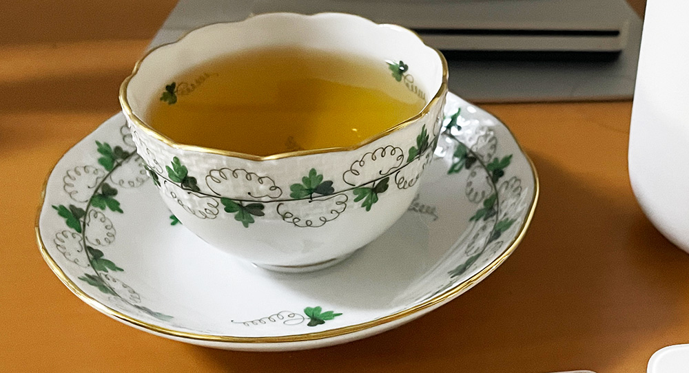 ヘレンド パセリ ジャパニーズティーカップ&ソーサー