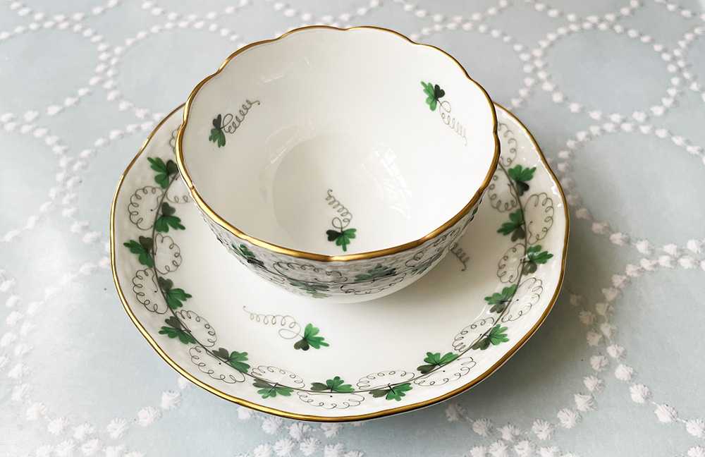 ヘレンド パセリ ジャパニーズティーカップ&ソーサー