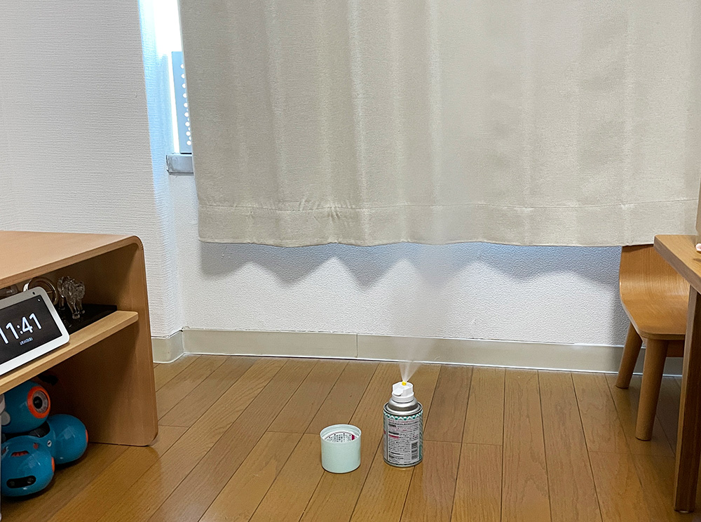 お部屋のカビを煙で防ぐ！