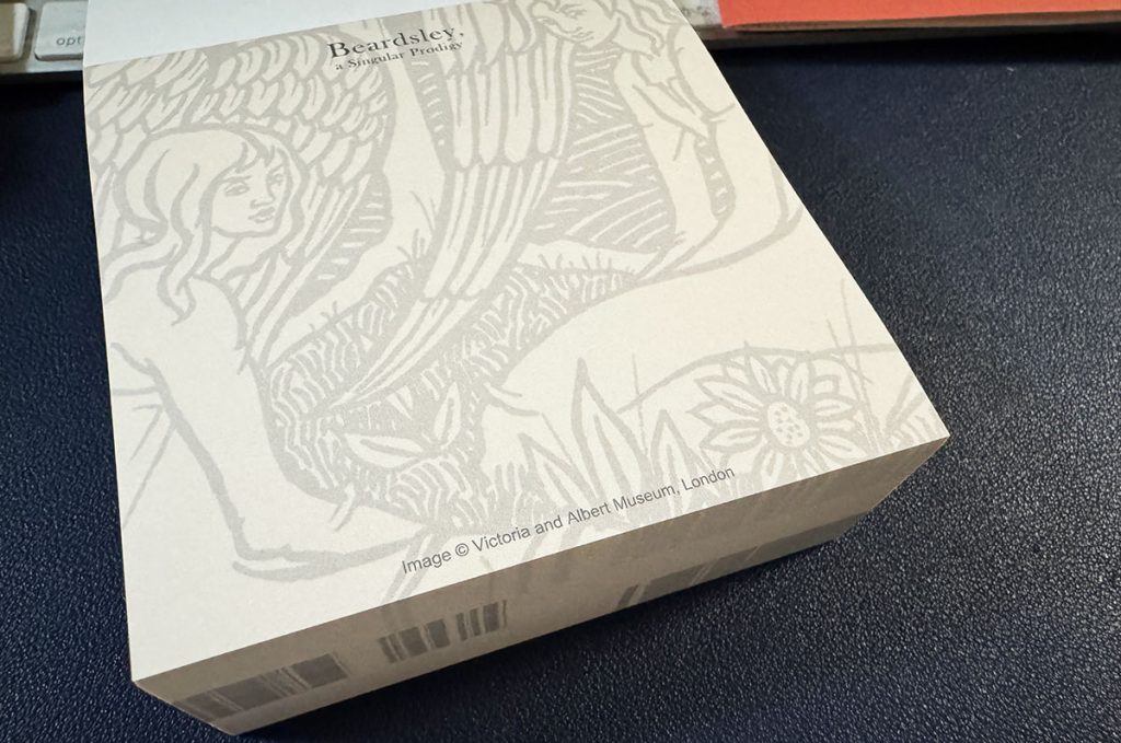 ビアズリー展のグッズ