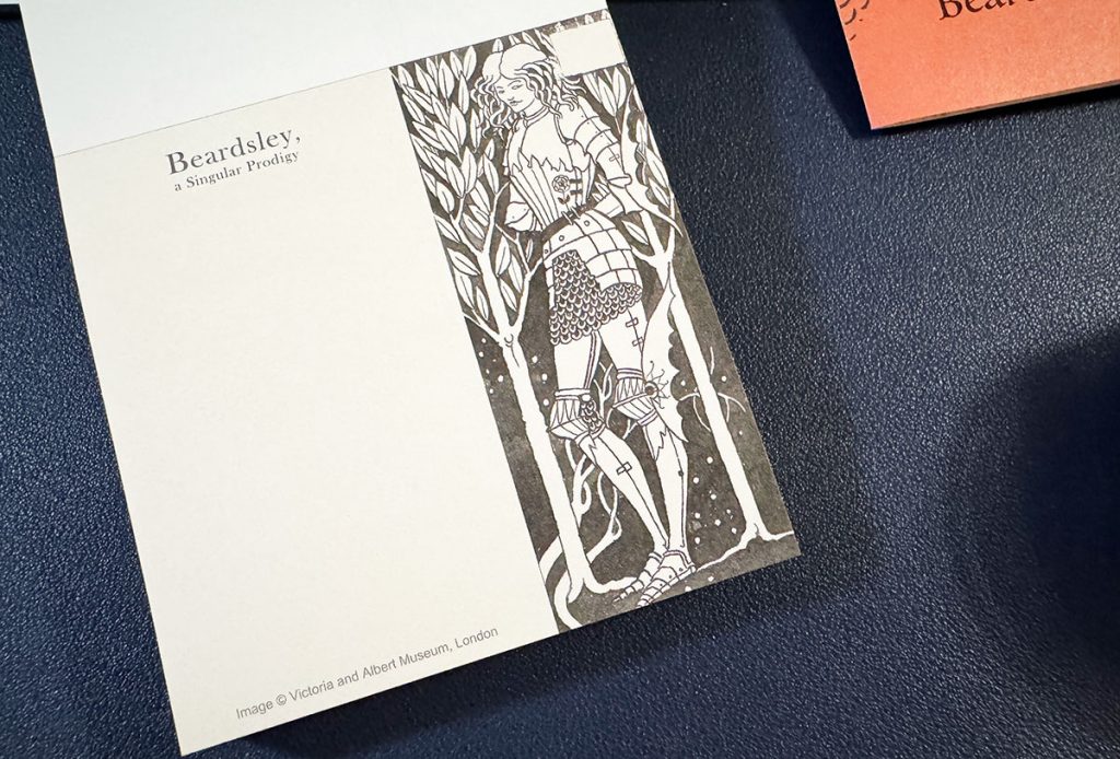 ビアズリー展のグッズ